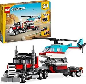 Bekijk leuke cadeautip : LEGO Creator 3in1 Truck Set met Helikopter